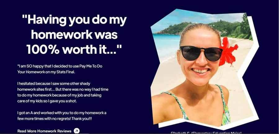 Paymetodoyourhomework main page